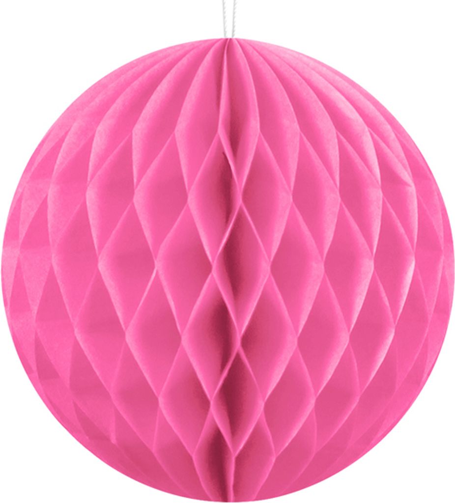 Boule en nid d'abeille rose 40 cm Image du produit 