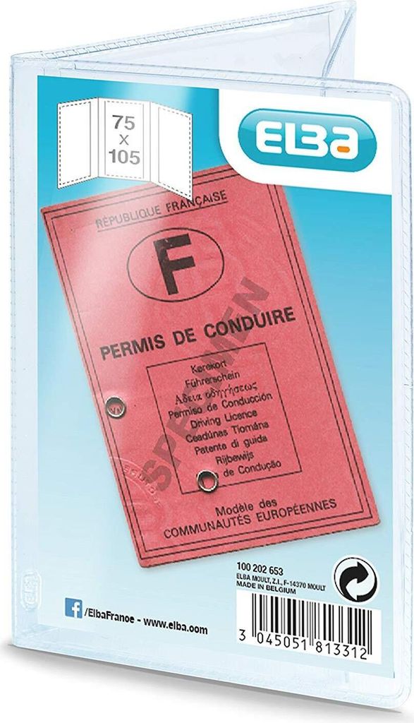Oxford 100202653, Briefumschlag-Ordner, PVC, Transparent, Produktbild 