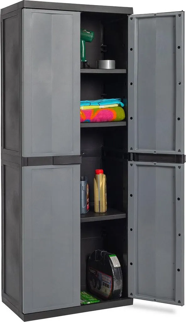 Armoire en résine robuste à 3 tablettes réglables série Mini Trend - 8