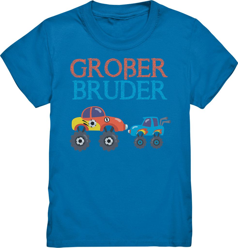 Monstertruck Großer Bruder T-Shirt – Royal Blue / 98/104 Produktbild 