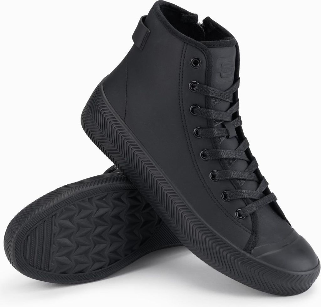 Sneaker Ombre con gambale alto e zip nera 41 Immagine del prodotto 
