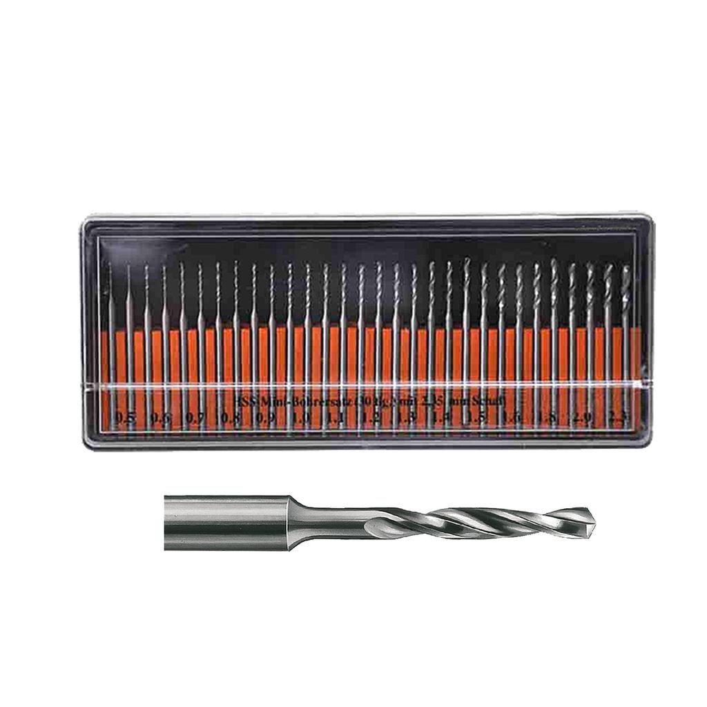 HSS Spiralbohrer-Sortiment Form 203 – 20-teilig (0,3–1,5mm) Produktbild 