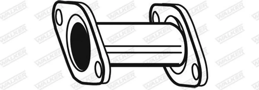 Tuyau intermédiaire d'échappement pour Toyota Avensis - Modèle WALKER 2747