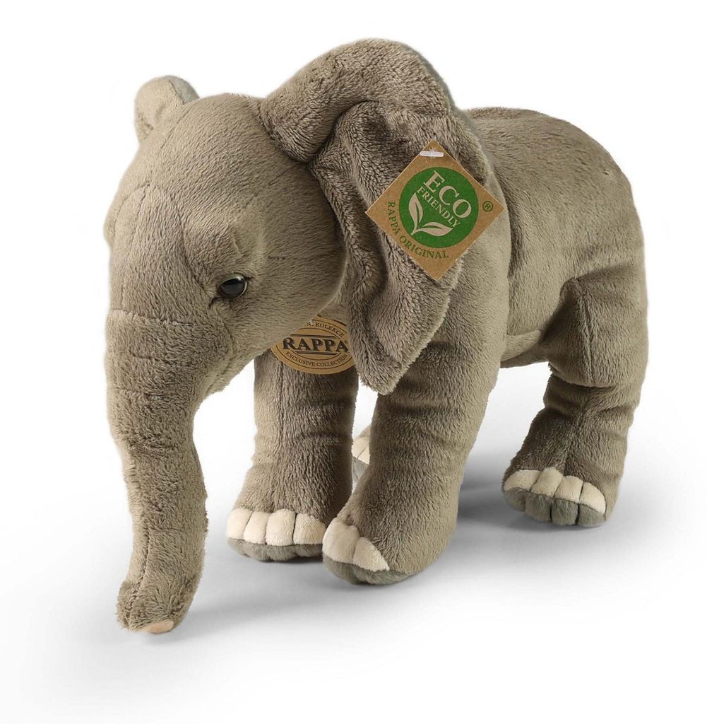 Peluche éléphant de savane africain, 28 cm, respectueuse de Image du produit 