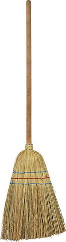 Besen MagicHome, Sorghum, mittel Kinder, 3x genäht, Stiel Produktbild 