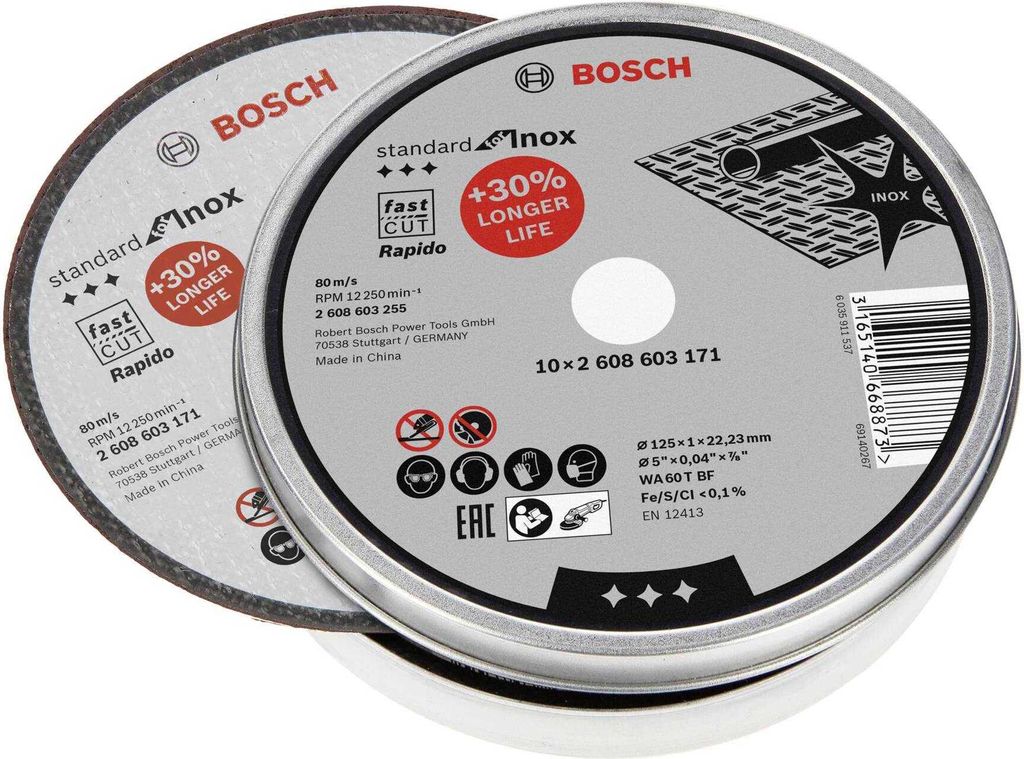 Bosch Standard pro INOX WA 60 T BF - řezný kotouč - 125 mm Obrázek produktu 
