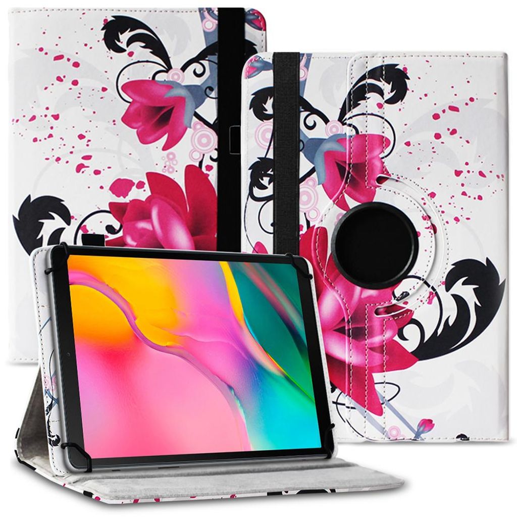Tablet Hülle für Samsung Galaxy Tab A 10.1 2019 Tasche Schutzhülle Cover DrehbarFarben:Motiv 6