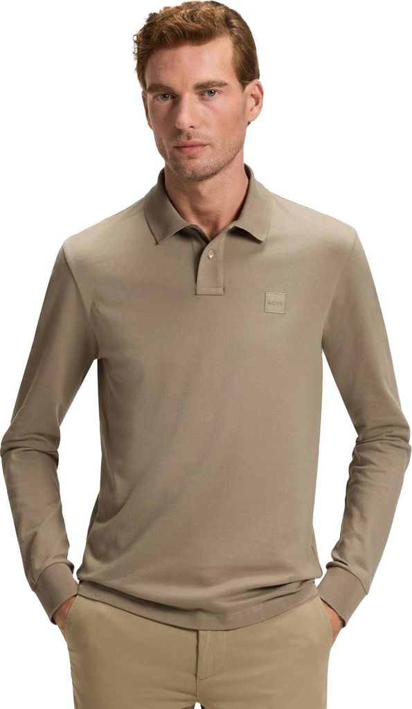 Boss Orange LM Polo braun Slim Fit Baumwolle