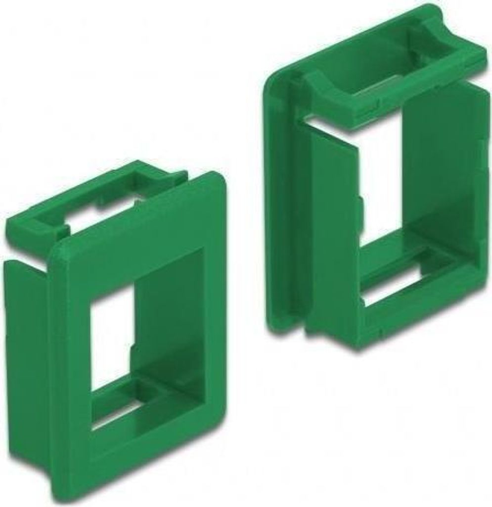 Delock Keystone Halterung für Gehäuse 4 Stück grün