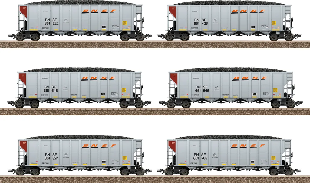 Coffret Wagons de Marchandises H0 24911 BNSF pour Train Électrique