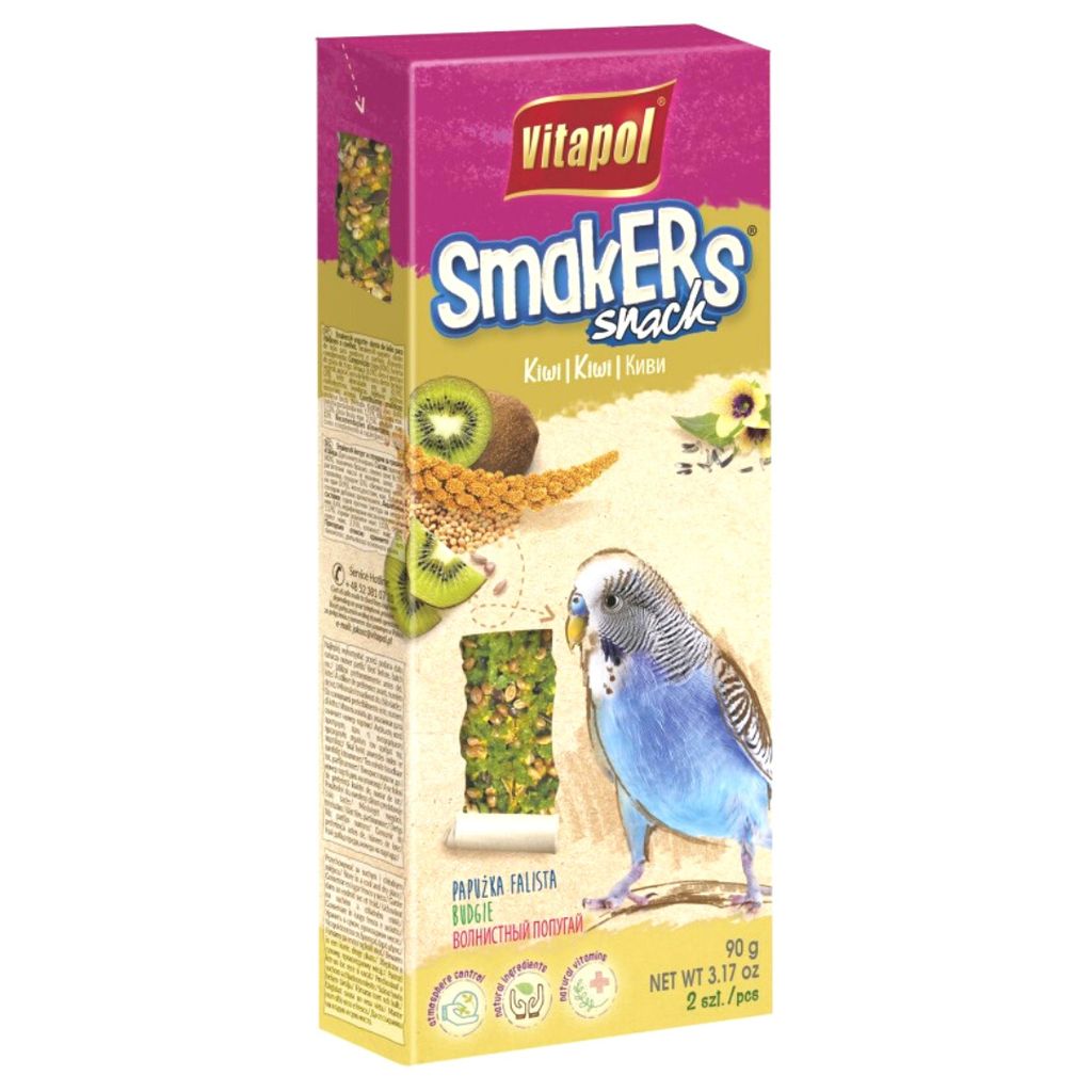 Vitapol Kiwi Snacks Für Wellensittiche 90G - Handgemacht, Immunstärkung, Nährstoffreich
