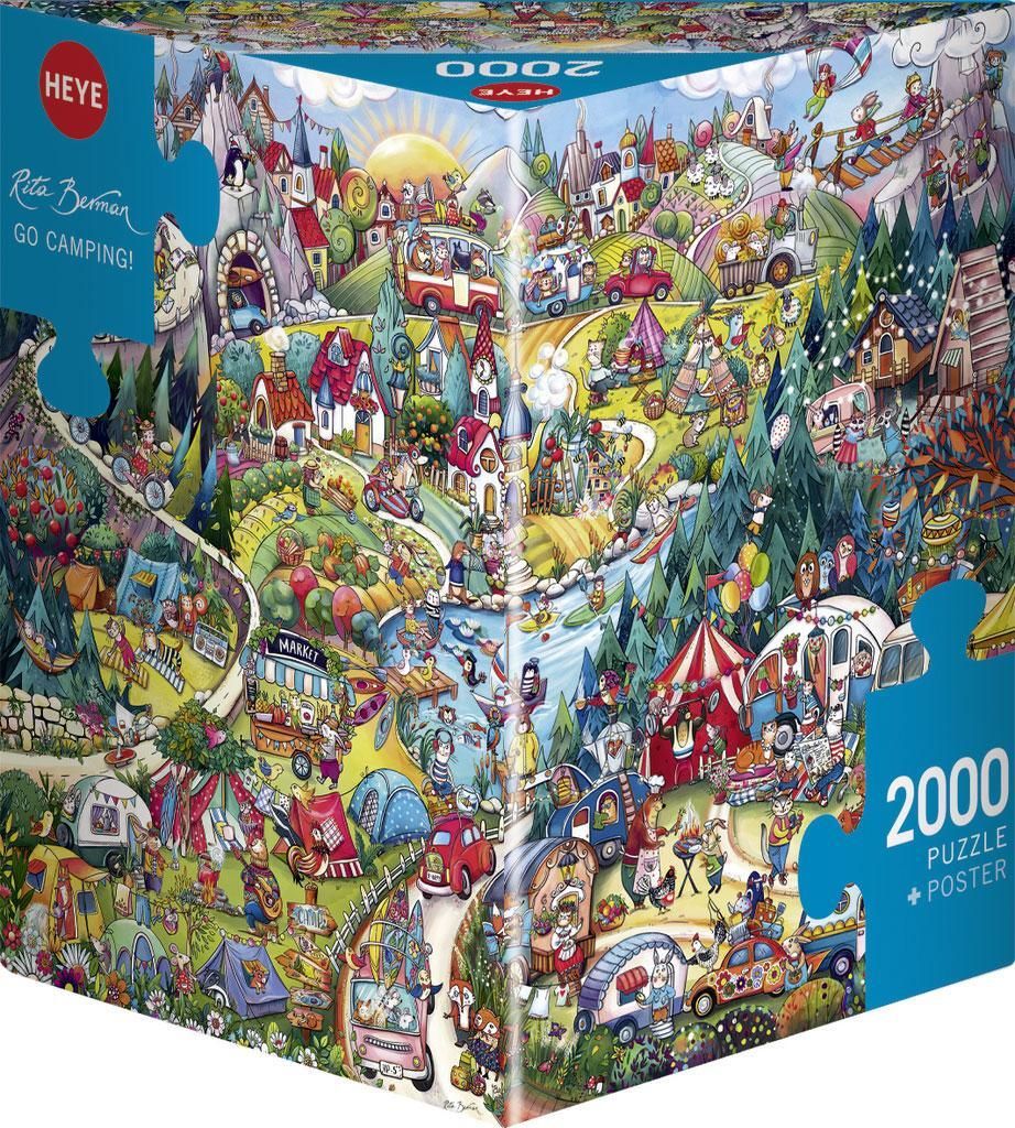 HEYE Puzzle Go camping! 2000 Teile Produktbild 