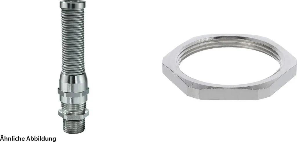 Raccord WISKA M40 laiton nickelé avec filetage long et joint torique