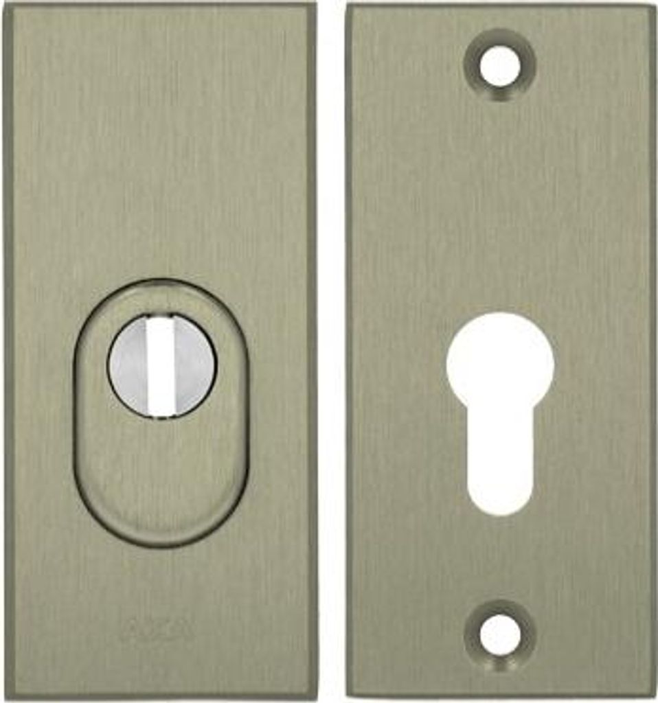 Axa ROYAL WB Klasse 3 Rosette mit FLEX-Einsteckschutz (Brandschutz), Farbe F9 - Titan