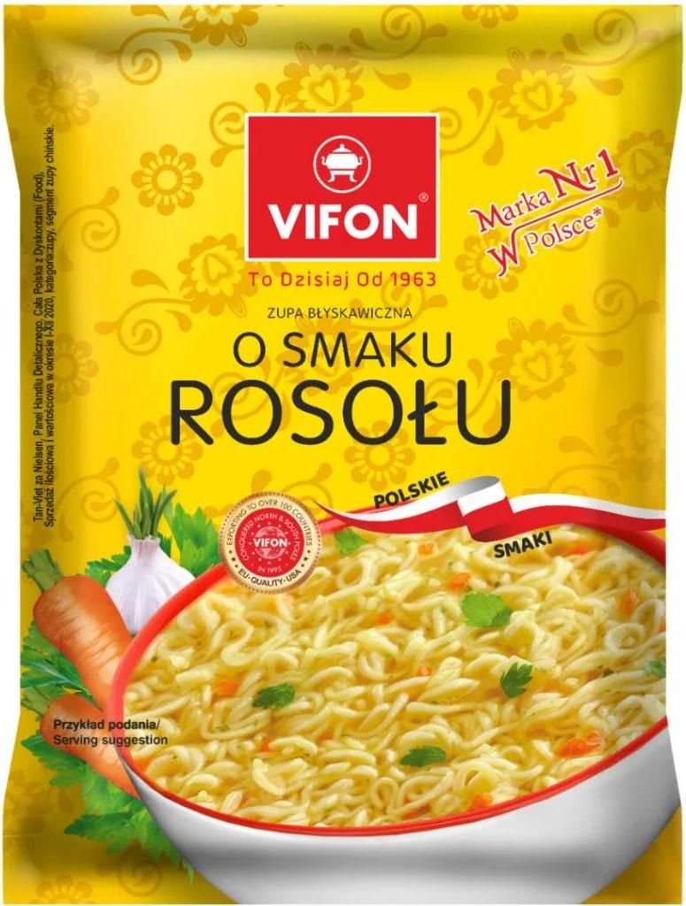VIFON o smaku Rosolu Instant-Nudelsuppe mit Gemüsebrühegeschmack 65g