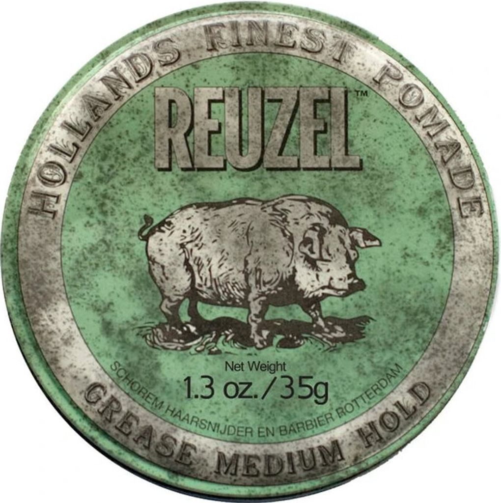 Reuzel - Grease Medum Hol Green Pomade - Hair pomade 35.0g Immagine del prodotto 