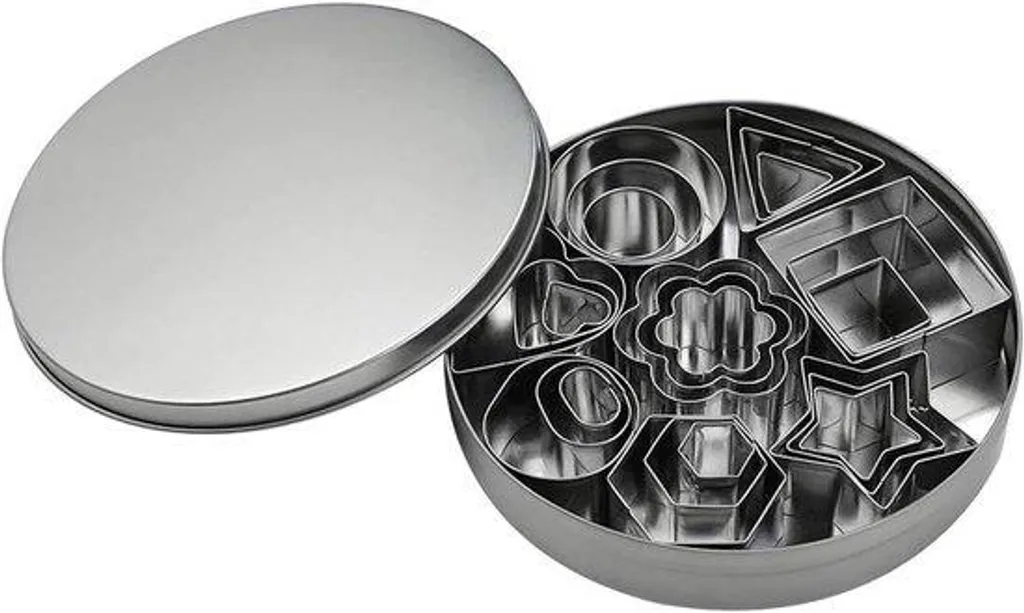 Kit 24 mini-spatules de cuisine en inox spécial glaçage et Noël 15cm