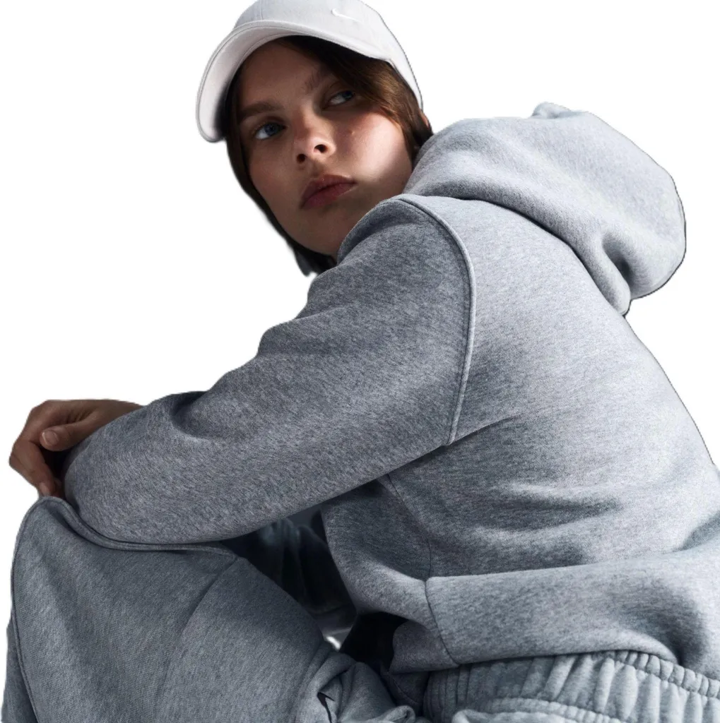 Felpa Nike Phoenix Fleece Grigia HF6839-063 Donna | Stile Oversize L - 3