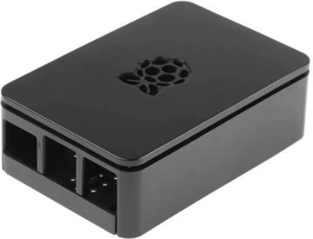 Custodia Alloggiamento per Raspberry Pi 3B+ 3B 2B - Nero ABS - 2