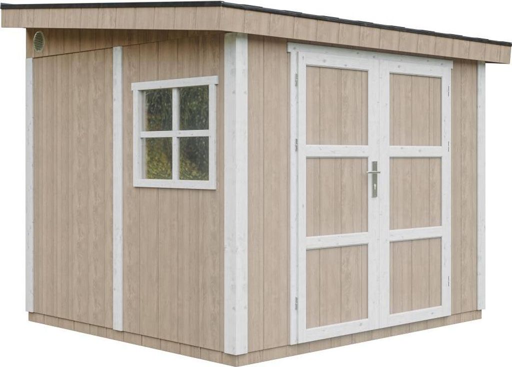 Gartenhaus 5,9 m² - H231x248x294 cm - Timbela M938-TERRA BROWN
