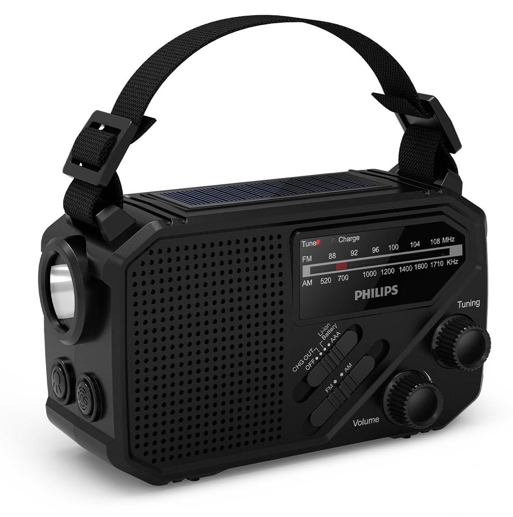 Rádio Philips FM/AM s napájením z baterie a solární Obrázek produktu 