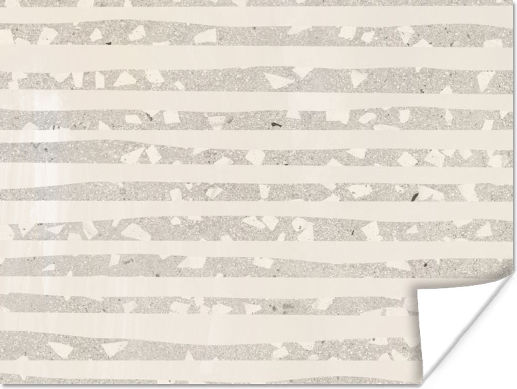 MuchoWow Poster Terrazzo - Terrasse - Pastell 120x90 cm - Wandbild