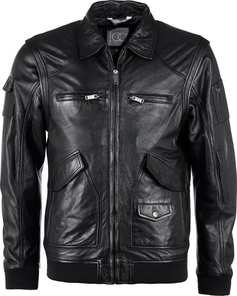 Mustang Lederjacke 31021630 Herren black 3XL