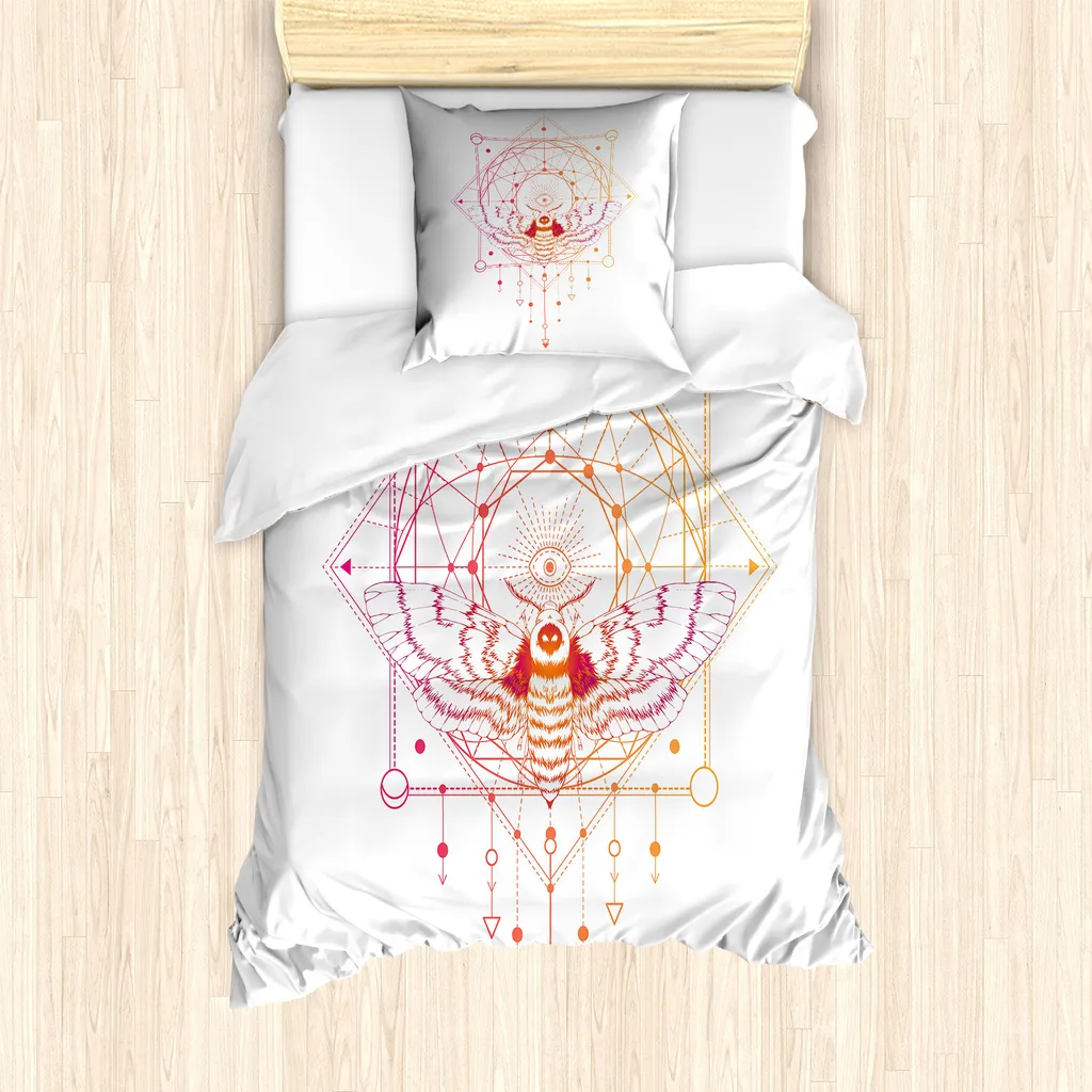 ABAKUHAUS Set Letto Singolo Antiacaro Falena Alchimie 135x200