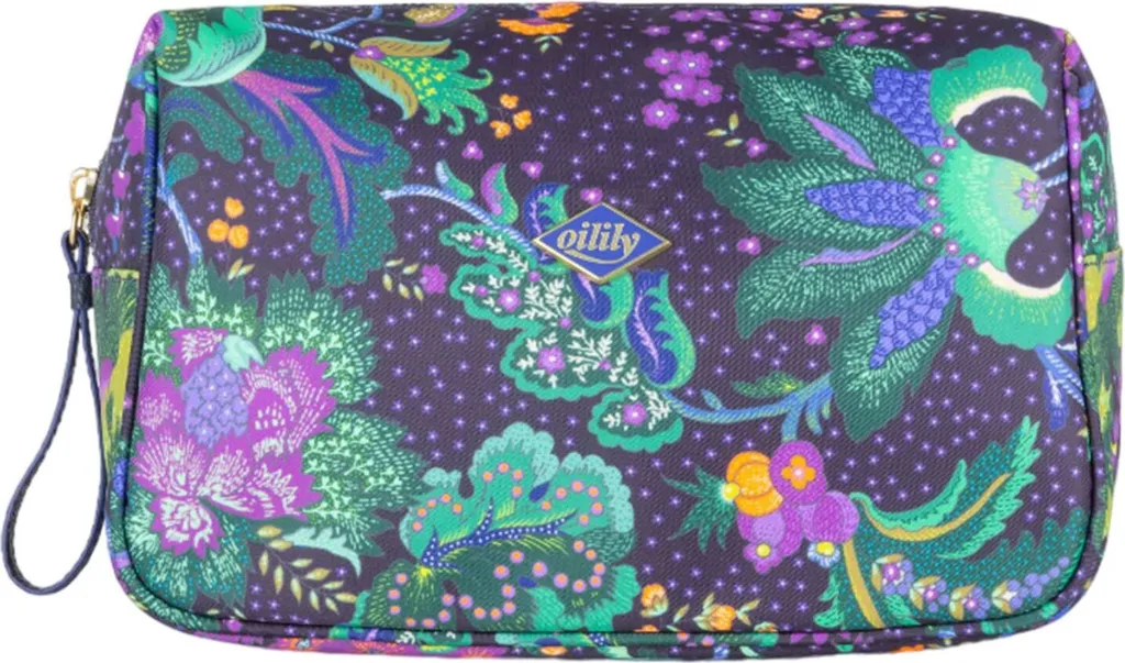 Necessaire Oilily Perla Pouch Peacoat Colorato - Travel Beauty Case