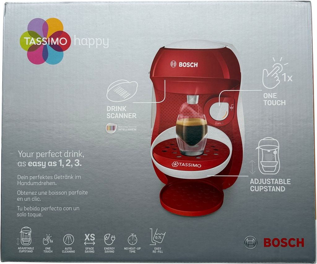 Ekspres kapsułkowy Bosch TAS1006 TASSIMO HAPPY 1,2,3, Zdjęcie produktu 29