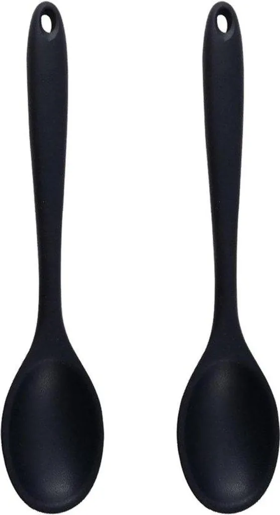 Cuillère de cuisine en silicone résistante à la chaleur - Lot de 2 pièces