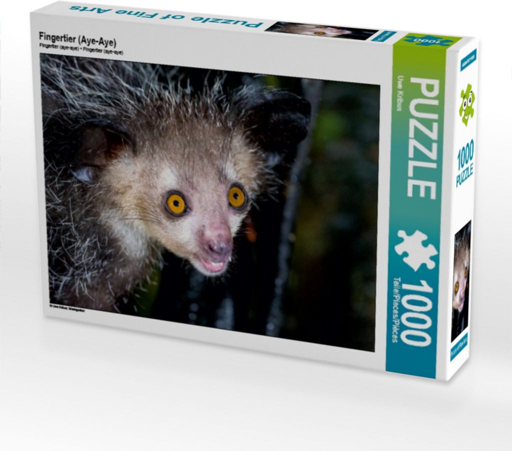 Calvendo Fingertier (Aye-Aye) 1000 Teile Puzzle quer 640x480mm, Kribus Uwe; 7458167