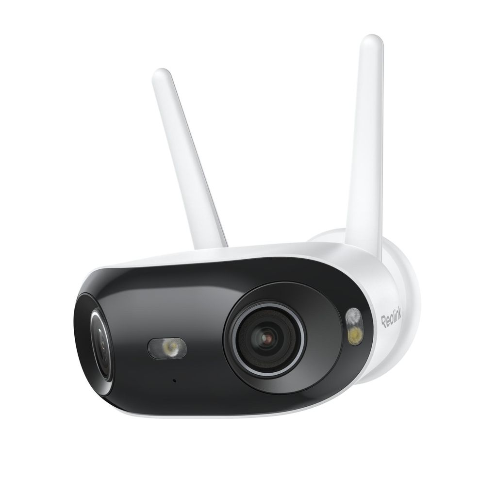 A product shot of a security camera against a white background.