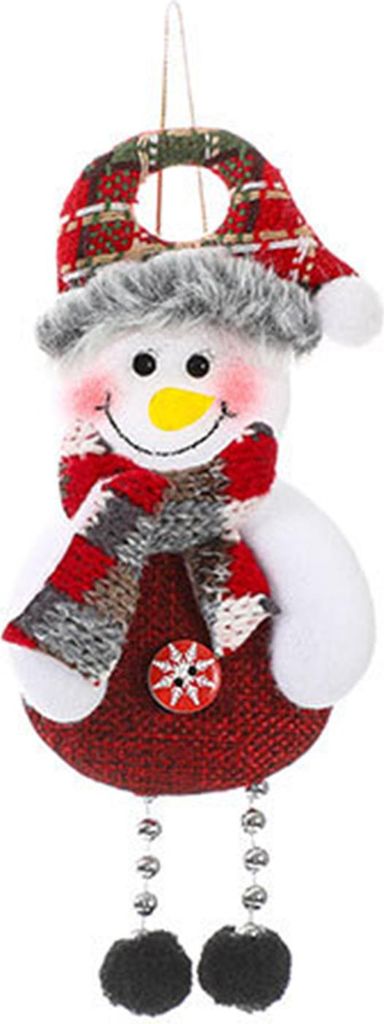 Weihnachtsdekoration zum Aufhängen, 3D-Weihnachtsmann, Schneemann, Rentier, Bär, Stoffpuppe, Pompom-Bein, niedlich, handgefertigt, für Feiertage...