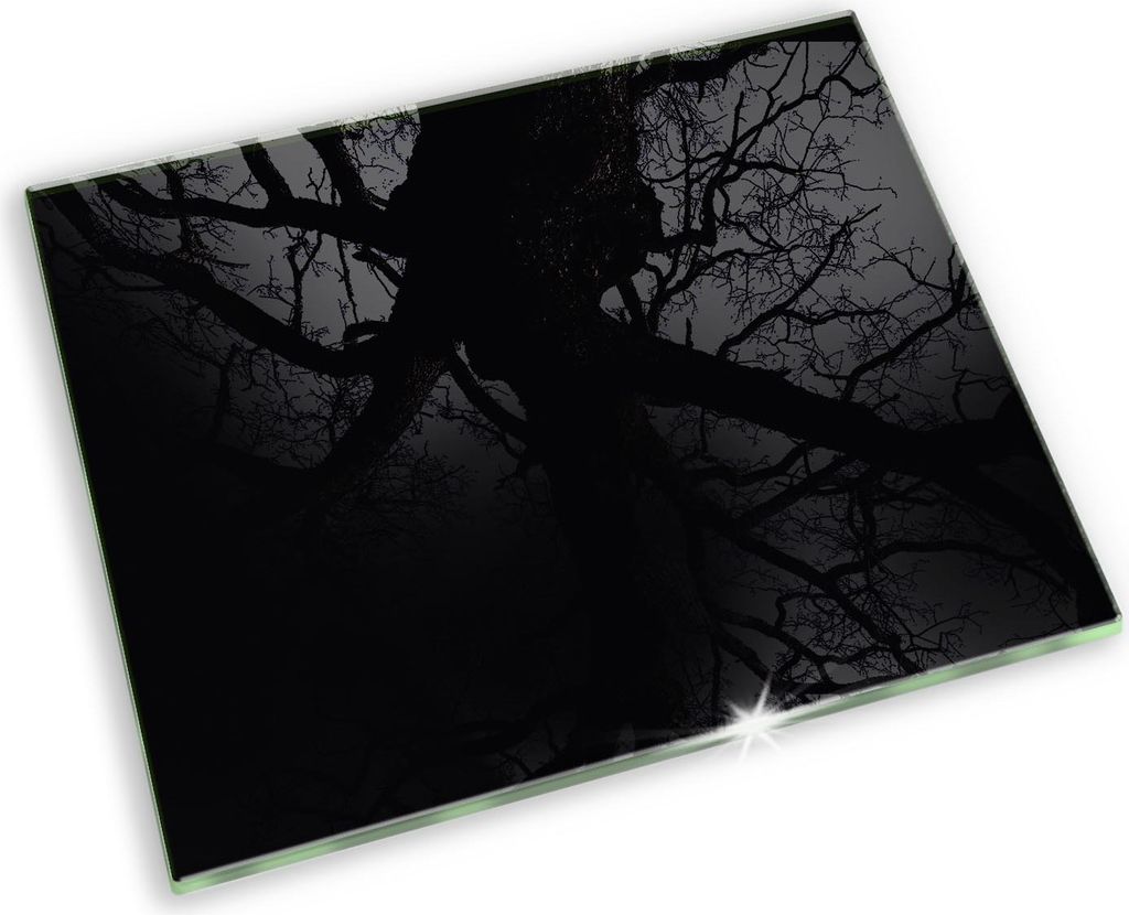 Untersetzer für Grabkerze Motiv Grabstein Gummifüße - 60x52 cm - Schwarze Farbe