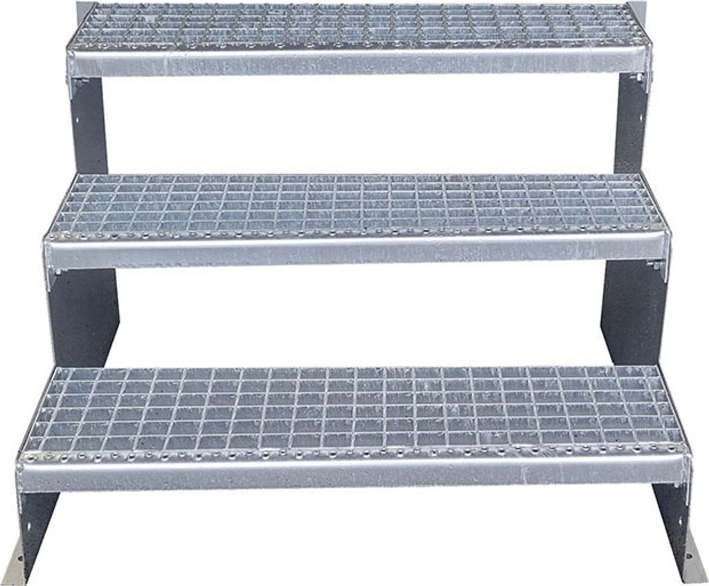3 Stufen Standtreppe Modell 2 Treppe Stahltreppe Produktbild 2