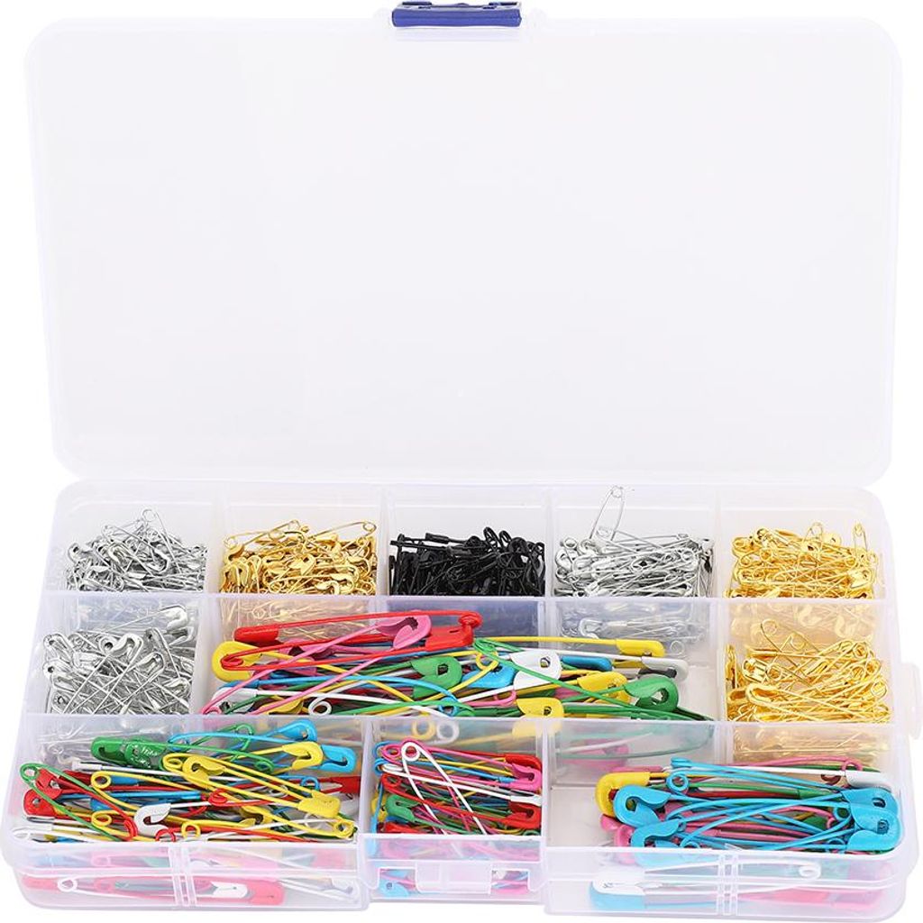500 Stück farbige Sicherheitsnadeln, mehrfarbig, Multi-Specification-Set, Pin-Tag-Zubehör