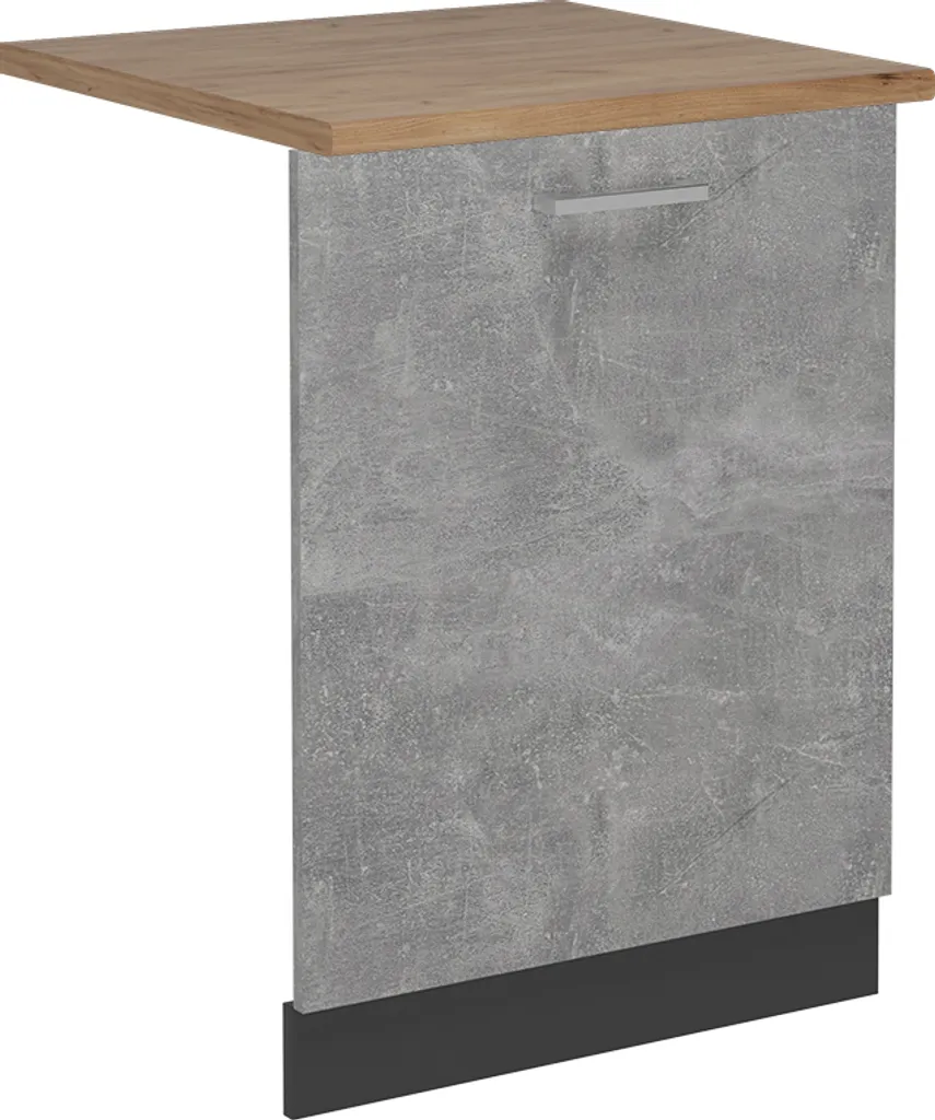 Frontale Lavastoviglie 60cm Vicco R-Line Rovere Calcestruzzo/Antracite