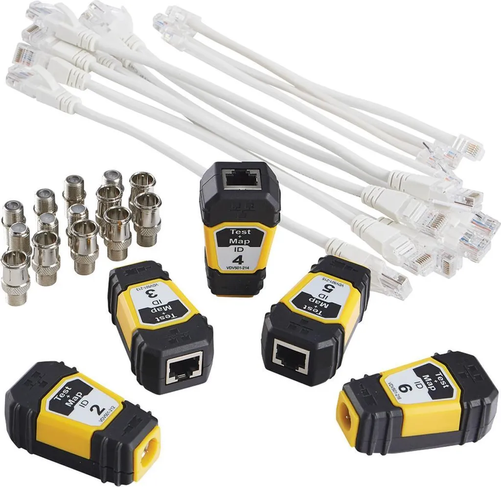 Klein Tools VDV770-850 Set d'Upgrade avec 7 unités distantes RJ45 Coax