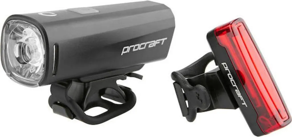 Éclairage vélo complet Procraft Allround Advan homologué StVZO noir