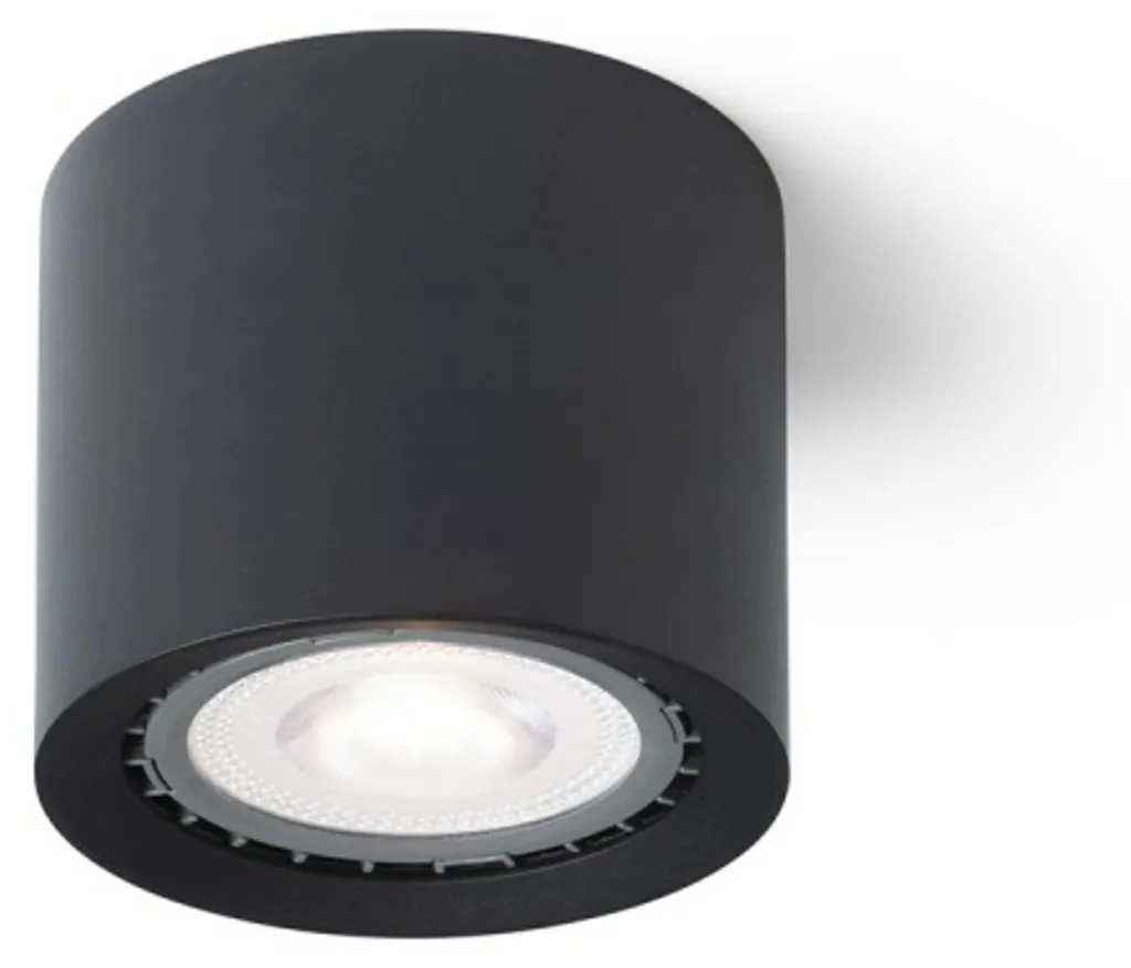 Plafonnier noir RENDL KAYAL R14221 230V GU10 9W pour éclairage chic