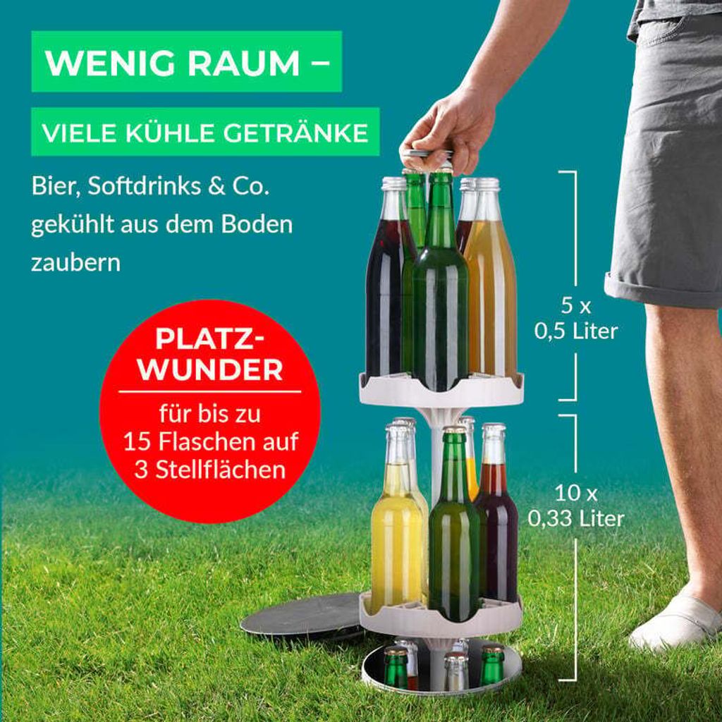 EASYmaxx Flaschenkühler Outdoor Erdloch- Bierkühler Camping Produktbild 13