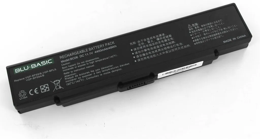 Batteria PC Portatile 4400mAh Li-ion | Sostituzione Professionale Nera