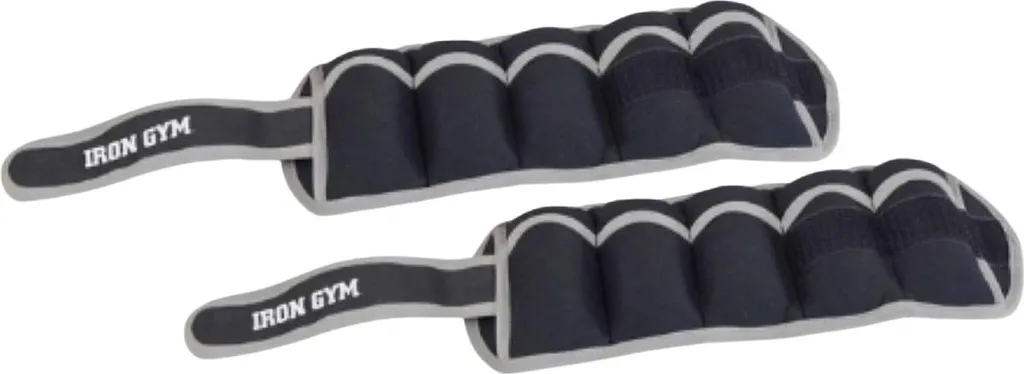 Lests de sport pour marche et fitness Iron Gym 2 x 1 kg lot ajustable