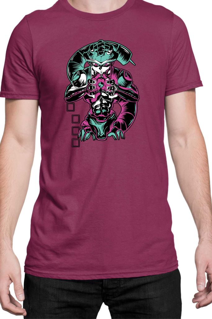 Herren T-Shirt Manga Japan Anime Comics Animation Meruem Gon Freecss, Man 2XL / Burgundy