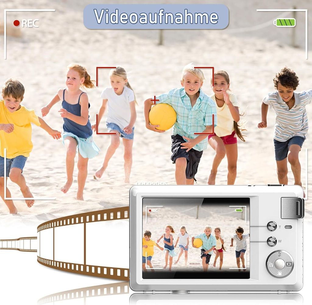 Fine Life Pro Kompaktný digitálny fotoaparát, 4K HD 1080P Obrázok produktu 4