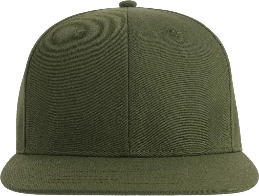 Atlantis James AB702 Olive - Snapback di Alta Qualità in Tessuto Riciclato