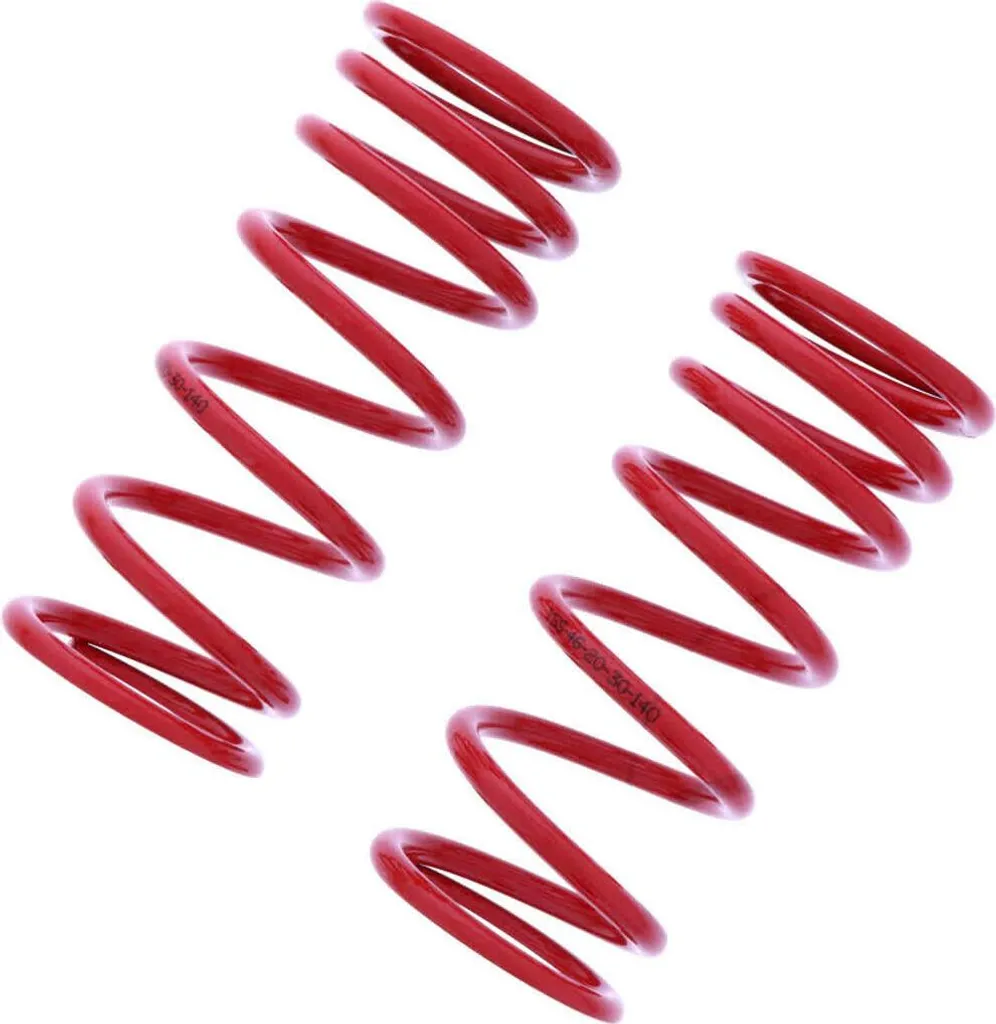 Ressorts d'amortisseurs YSS 46-20-30-140 rouges pour rénovation moto