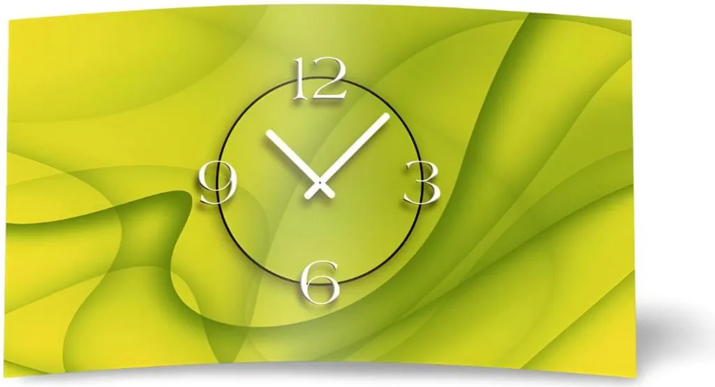 Horloge murale design moderne Dixtime 3D-0038 au motif citron abstrait