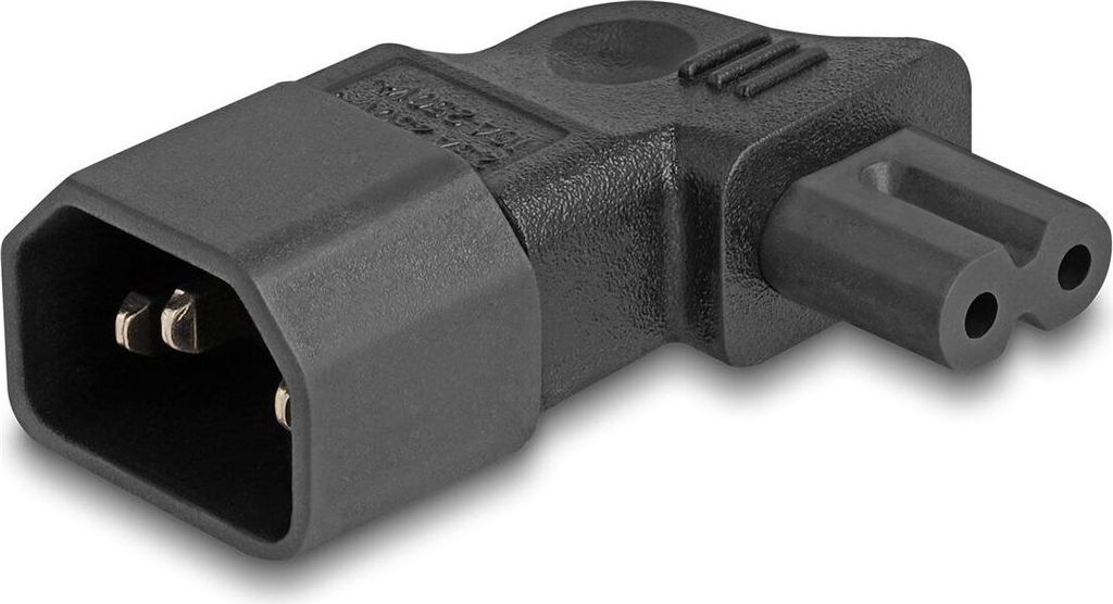 DELOCK Netzadapter IEC 60320 - C14 auf C7, Stecker / Buchse